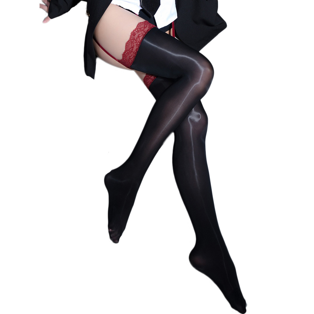 Patchwork Oil Glossy Shiny Pan - Tights Pantyhose Sheer recension och pris