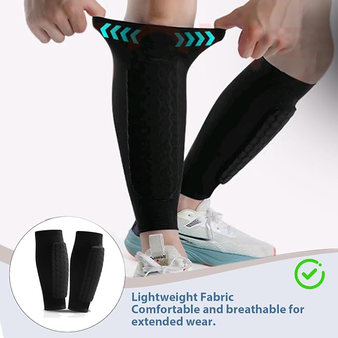 1 Pair of Soccer Shin Guards S - Compression Sleeve Calf recension och pris