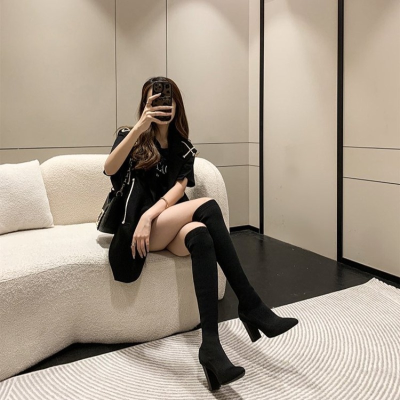 Women Over The Knee Boots Poin - Knee High Sock Women recension och pris