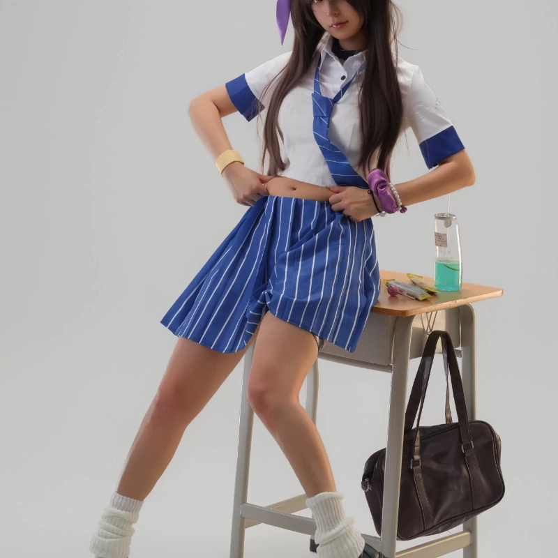 Naga Cosplay Costume JK Unifor - Knee High Sock Women recension och pris