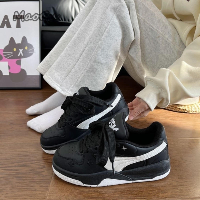 Women's Black White Leather Sk - Vans Shoes Old Skool recension och pris