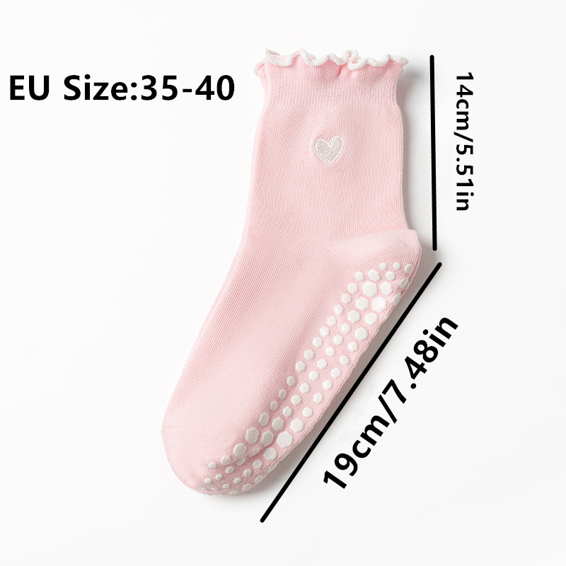 3 Pairs Women Heart Pattern Fr - No Show Sock Women recension och pris