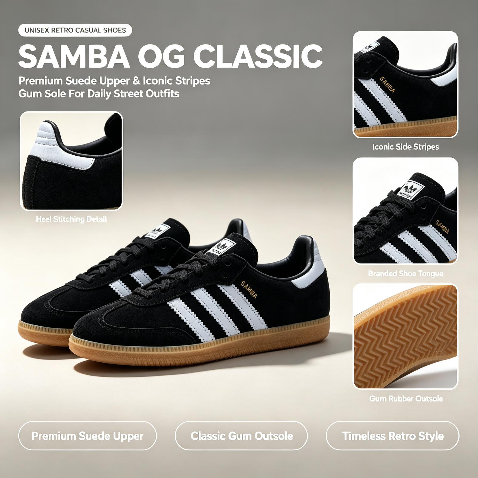 Official Adidas Genuine SAMBA  - Adidas Shoes Samba recension och pris