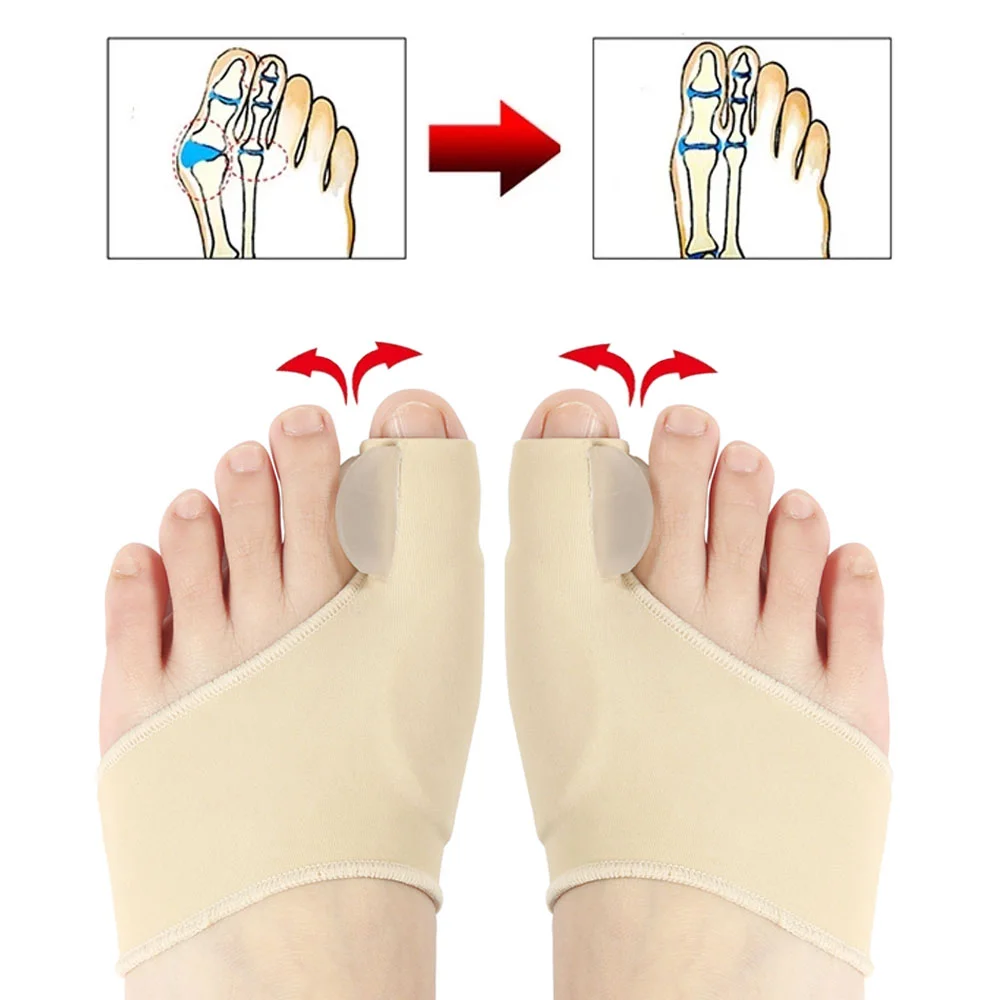 2Pcs Toe Separator Hallux Valg - Ankle Brace Sock recension och pris